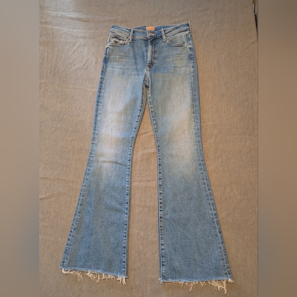 Mother The Weekend Fray Women's Denim Blue Jeans Size 29